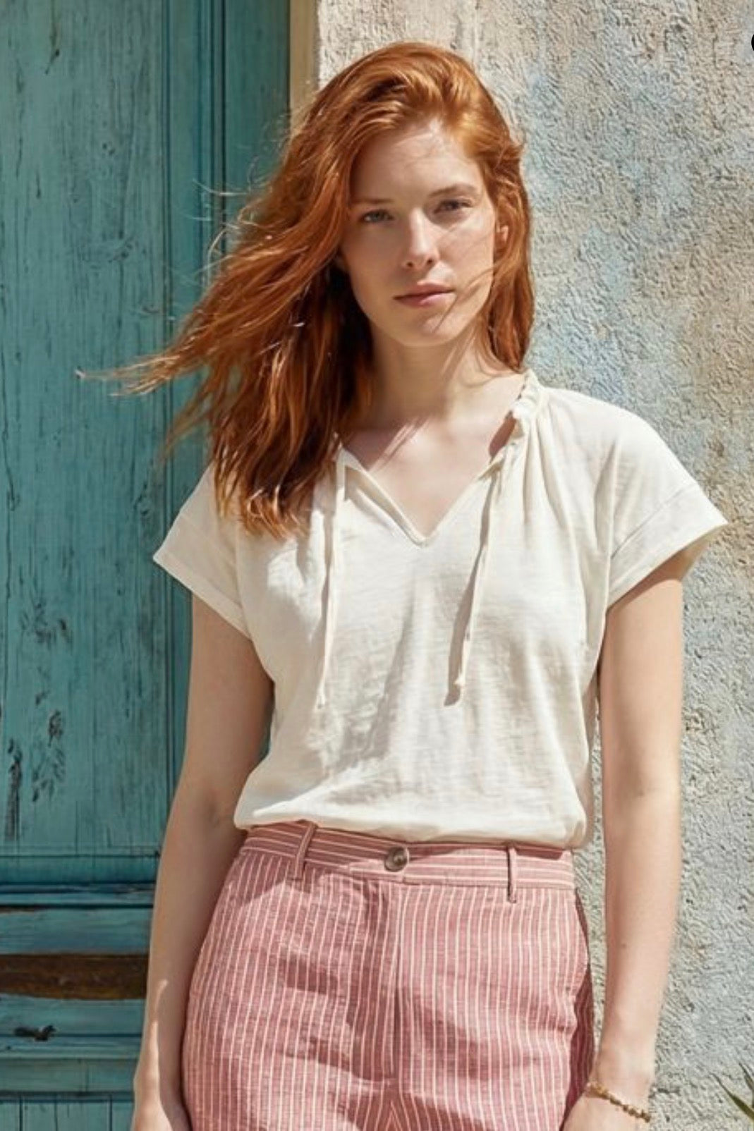 Tee-shirt fluide jaune