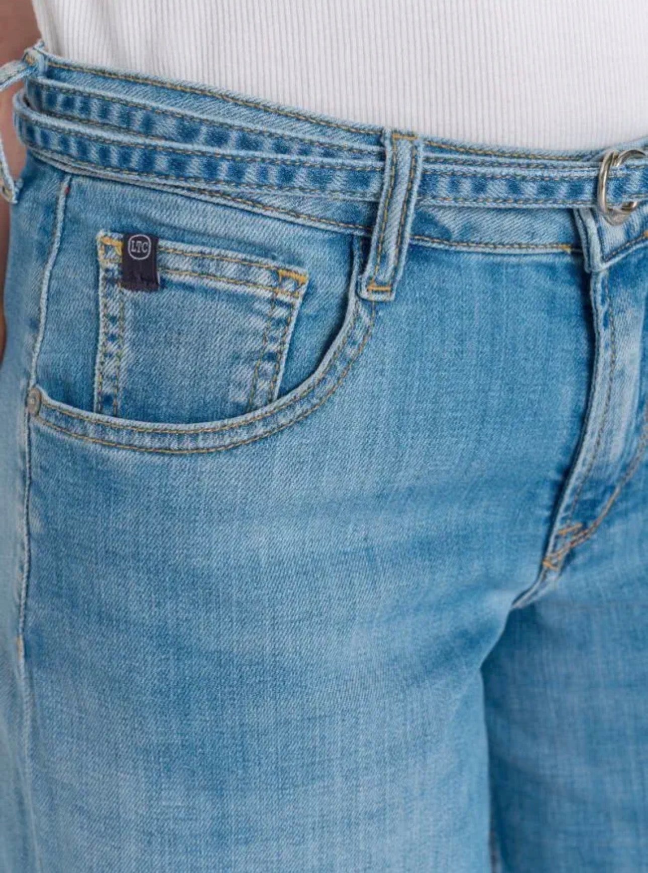 Bermuda en jeans Lazaret Le Temps des cerises