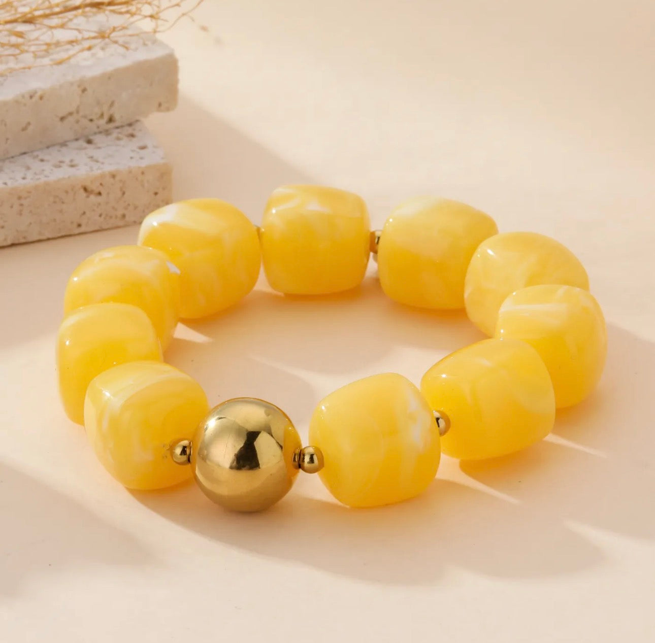 Bracelet Pierre jaune
