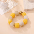 Bracelet Pierre bi-colore jaune