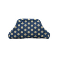 Pochette à pois bleue