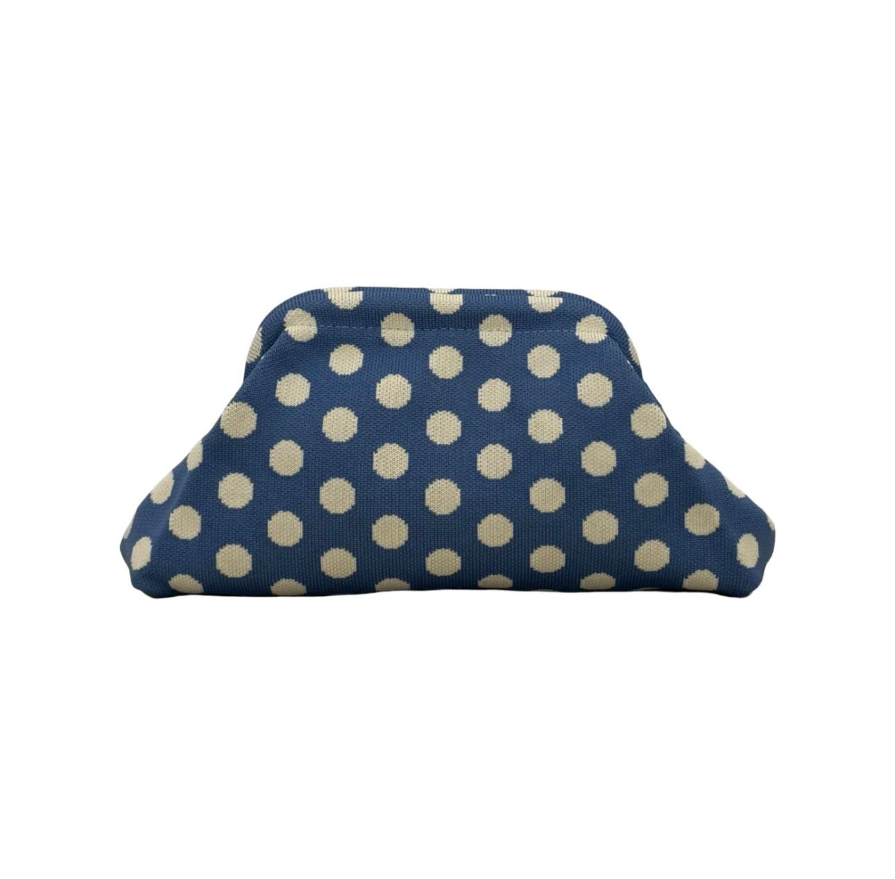 Pochette à pois bleue
