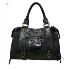 Sac cuir mat noir taille L