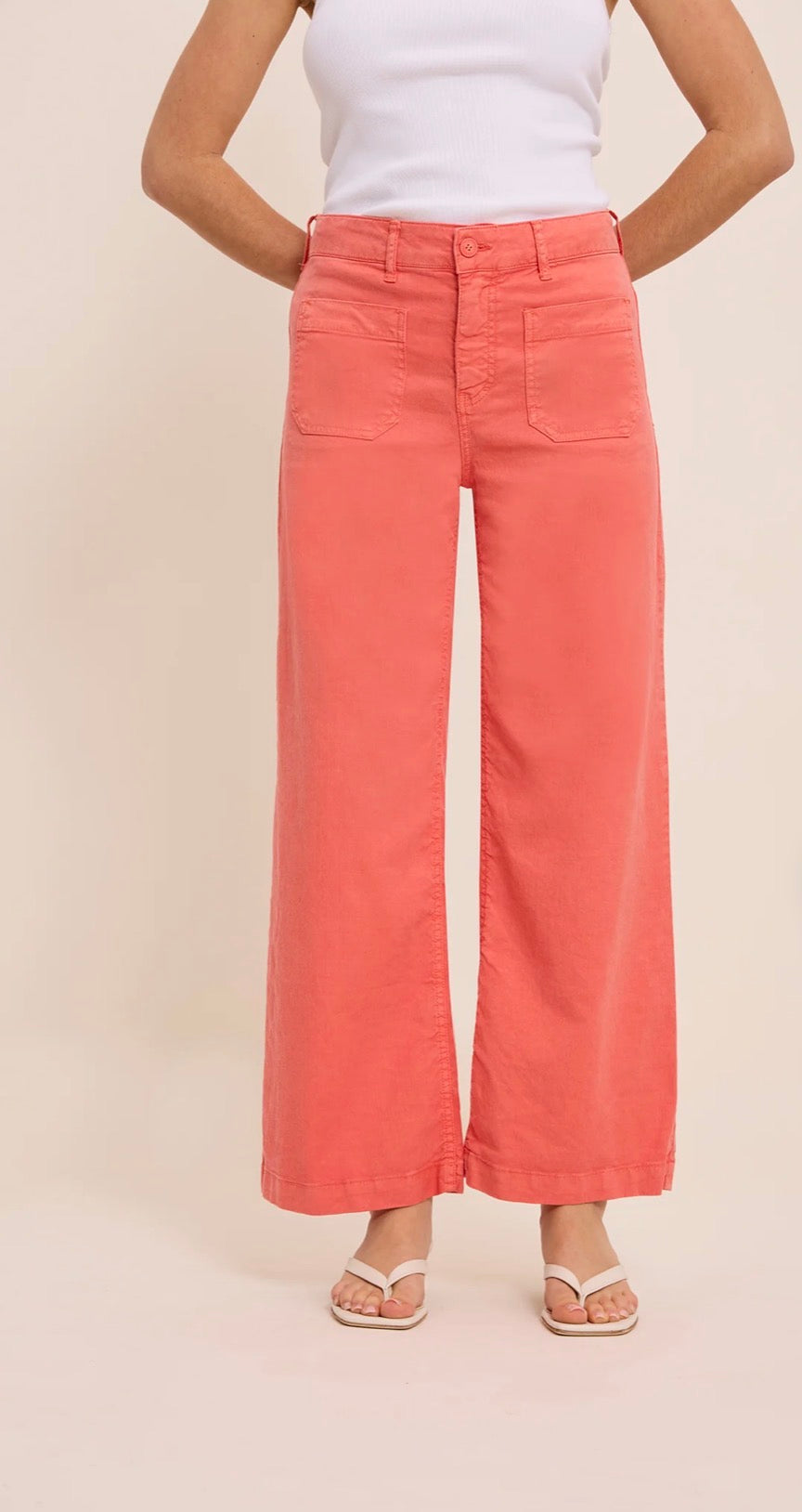 Pantalon Lucia crop large couleur Sunset Five