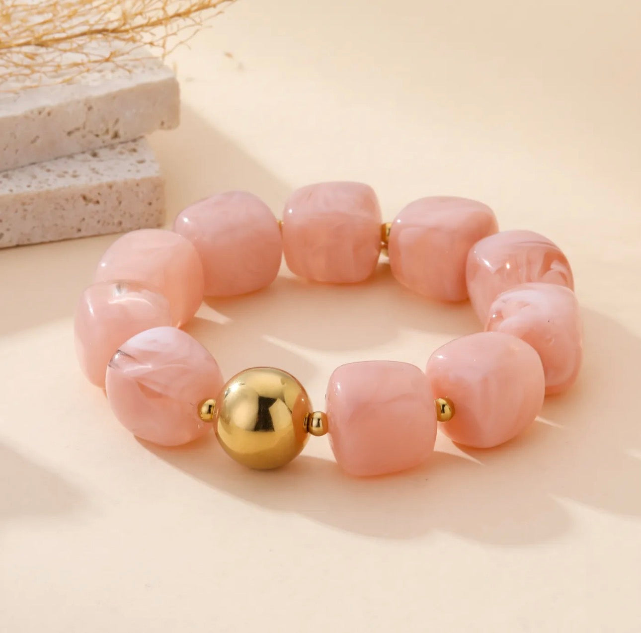Bracelet Pierre rose