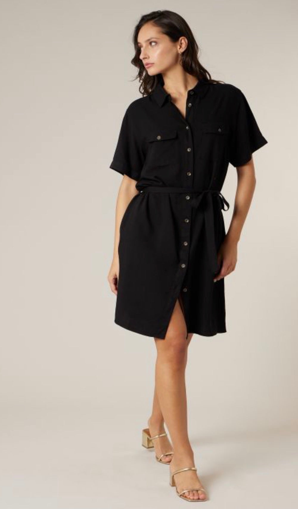 Robe chemise noire