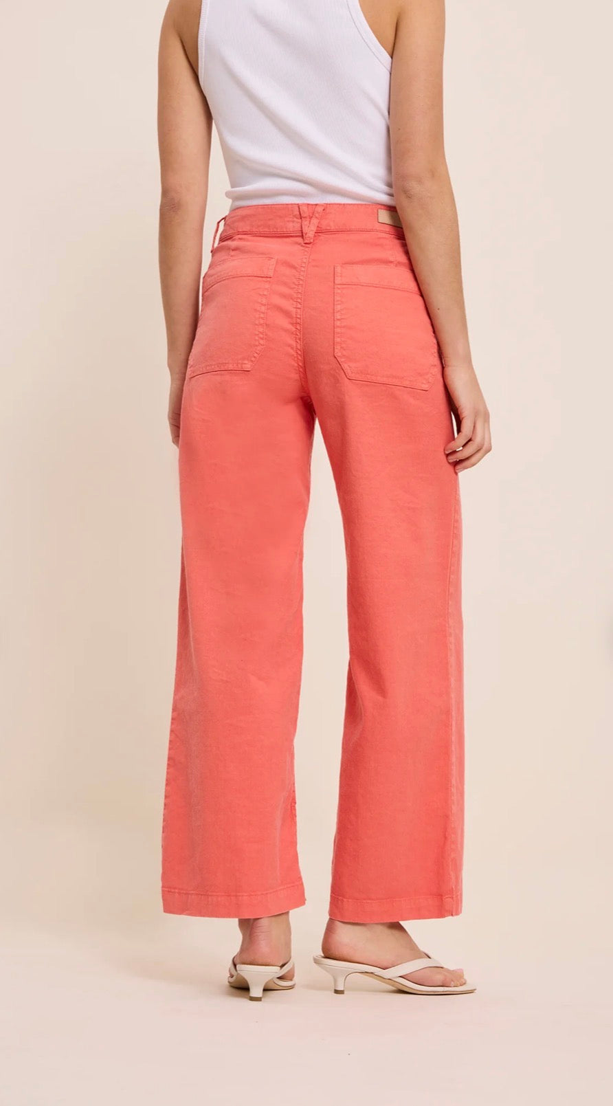 Pantalon Lucia crop large couleur Sunset Five