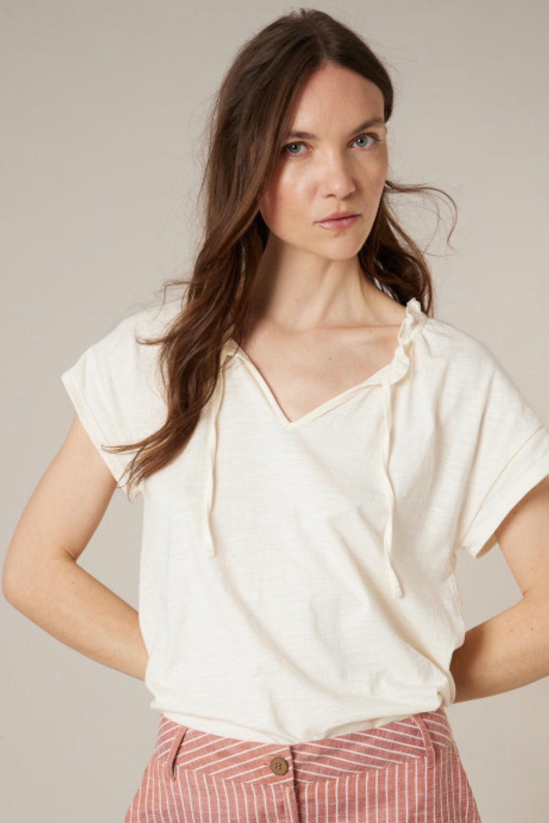 Tee-shirt fluide jaune